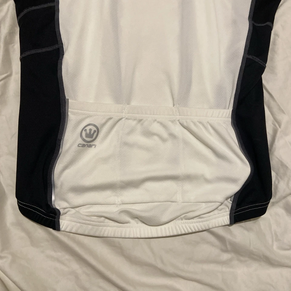 Camiseta deportiva Canari para hombre nueva con etiquetas talla M cremallera completa, manga corta, ciclismo Foto 3 de 4