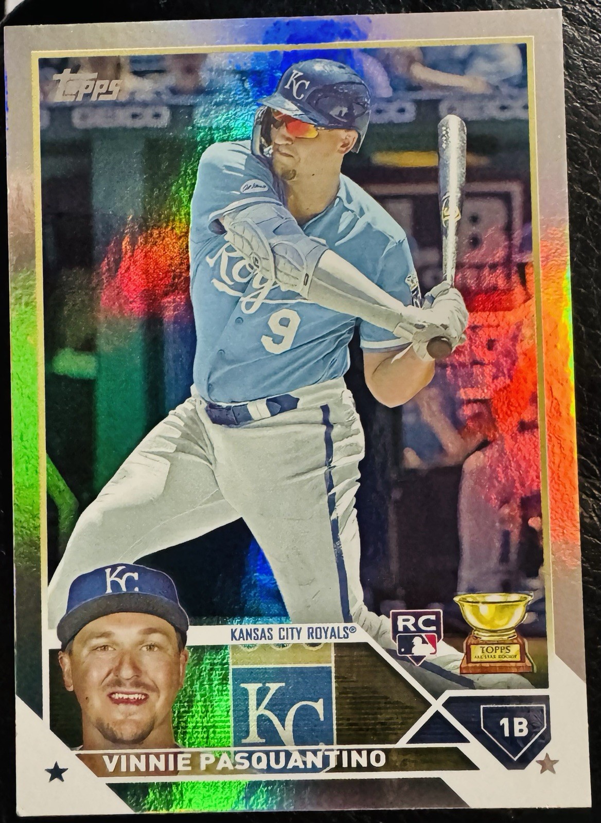 2023 Topps Series 1 - Rainbow Foil #302 Vinnie Pasquantino (RC) Royals