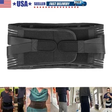Adjustable Lower Back Brace Lumbar Support Waist Belt For Men Women Pain Relief