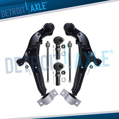 Front Lower Control Arms Inner Outer Tierods for Infiniti I30 I35 Nissan Maxima