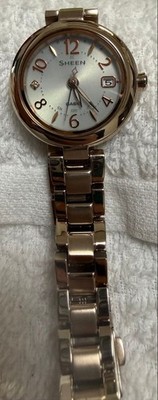 CASIO SHEEN SHW-7100TCG Damenuhr Tough Solar Titanium