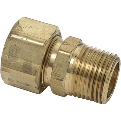 BrassCraft 68-6-4X Reducing Adapter 3/8'' x 1/4'' Brass 200 PSI Compression x MIP