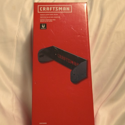 #ad Craftsman Magnetic Metal Paper Towel Holder Black CMST82695 $35.00