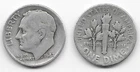 1947 Roosevelt dime 10 cents 10c VG very good Philadelphia