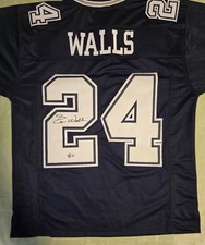 Everson Walls Signed Dallas Cowboys Custom Jersey Beckett Witness BAS COA