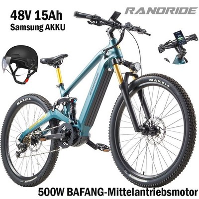 RANDRIDE MX500 27,5'' Elektrofahrrad 500W Bafang Motor 48V15ah Mountainbike 150KM