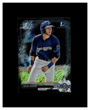 2017 Bowman Chrome Mini Prospects Black Shimmer Refractor Lucas Erceg RC /100
