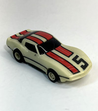 Tyco Corvette Glowing White Red 5 Slot Car. Slot Car . HO Scale
