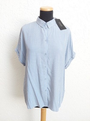 [°NEU, Gr. M°] Blau weiß Streifen Sommer Blusen Hemd von Tom Tailor Contemporary