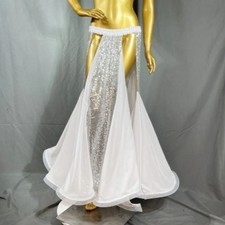 Sequined Bellydancing Costume Women Long Skirt Party Stage Performance Dress
