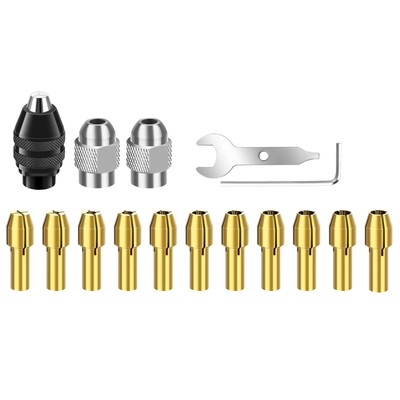 Drill Chuck Collet Set providing sturdiness and stability for Dremel Rotary Tool