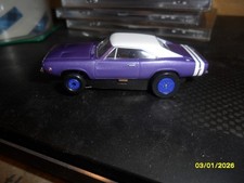 Dodge Charger Purple grape TJet HO Slot Car DASH in-line chassis