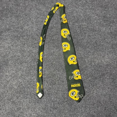 Vintage Green Bay Packers Tie Mens One Size Green NFL Football 80s Ralph Marlin