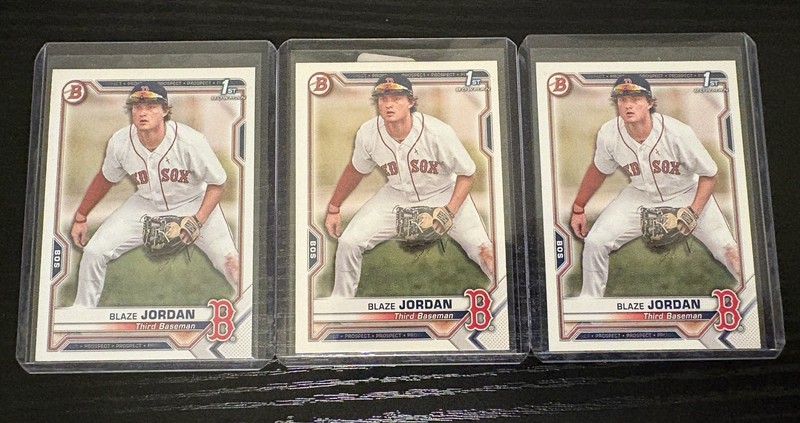 Blaze Jordan 2021 Bowman 1st Lot Boston Red Sox St Louis Cardinals BP-71 RC