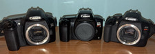 Canon E0S Rebel S T7 30D Film Camera Lot of 3 Untested Missing Lenses, Etc