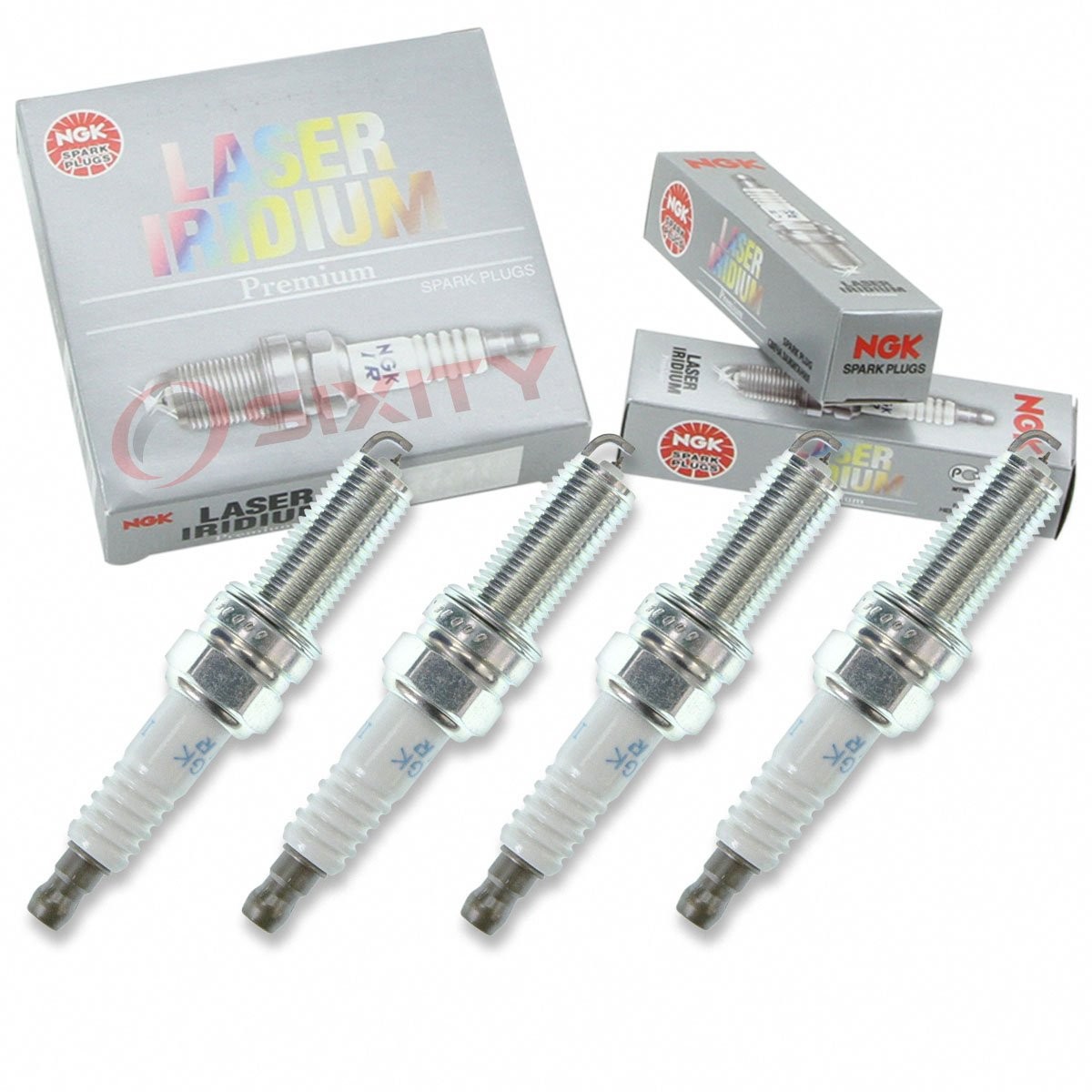 Mitsubishi Lancer 2008-2009 Set of 4 Spark Plugs NGK ILKR 8 E 6 / 1422
