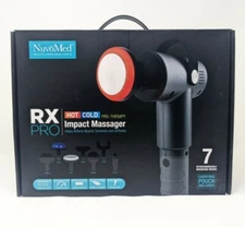 NuvoMed RX Pro Hot/Cold Pro-Therapy Impact Massager in Gray New Sealed