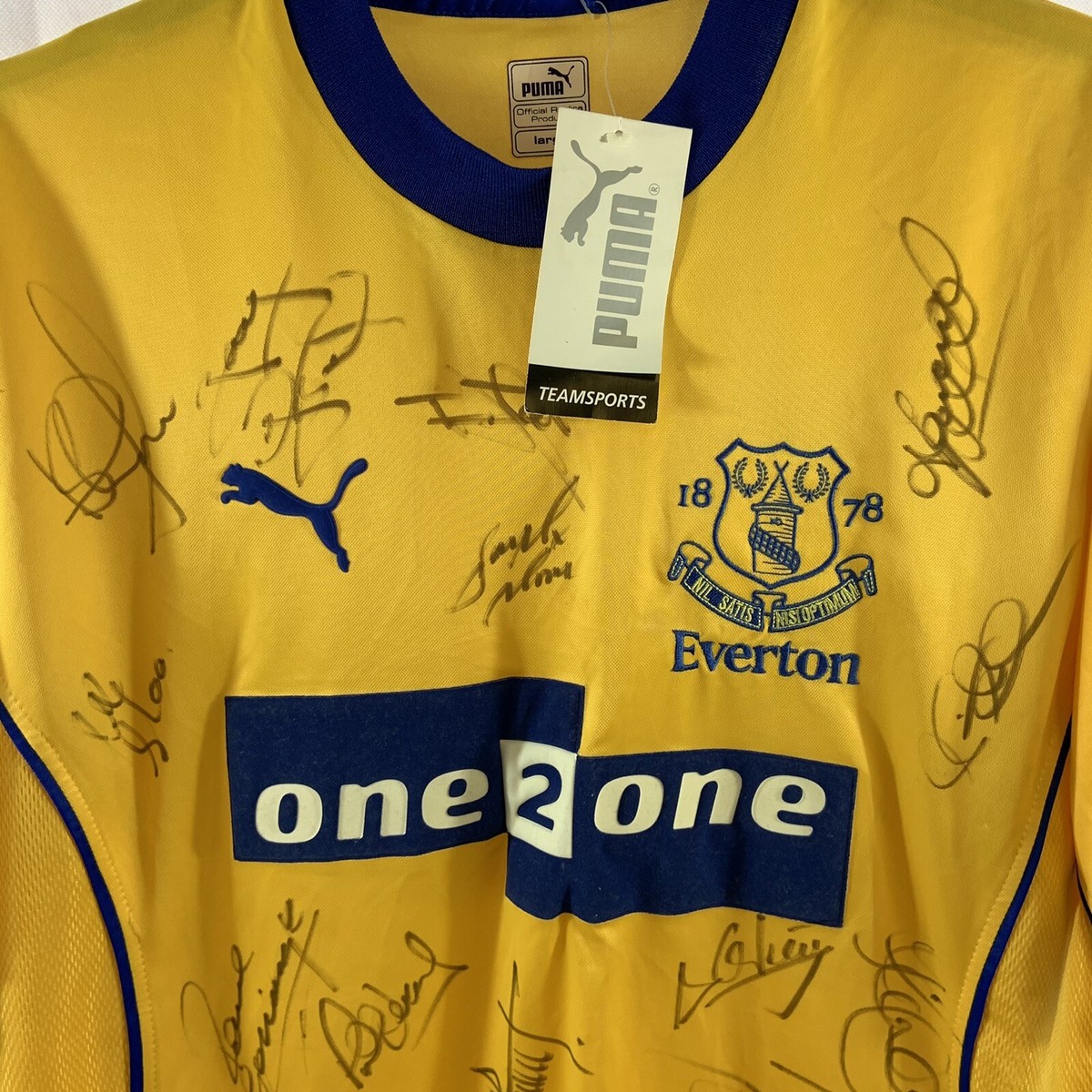 Puma Everton Tシャツ 2002-03 Everton Puma Training Shirt - 8/10 - (XL)