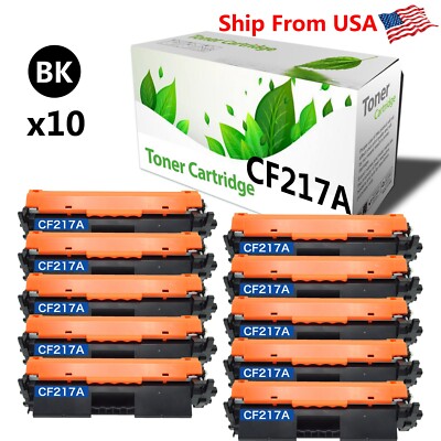 10 Pack 217A Toner Cartridge CF217A 17A Uesd for M102a 102w Laser Printer