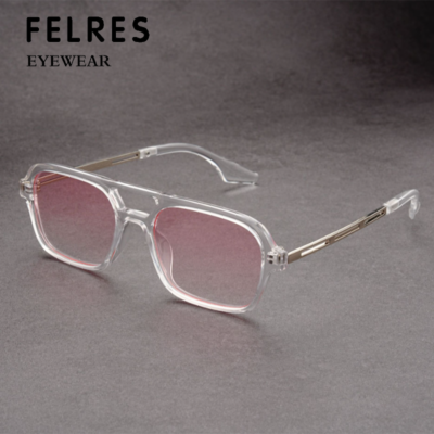 Classic Double Bridge Pilot Sunglasses For Men Women Retro  display picture 3