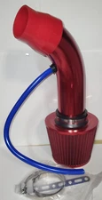 Car Air Intake Kit Pipe＋Cold Air Intake Filter＋Clamp＋Accessories Red 121212