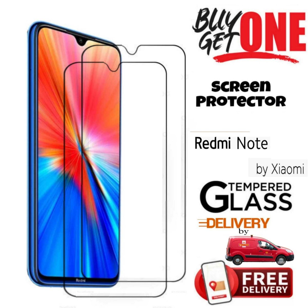 Tempered Glass Screen Protector For Xiaomi Redmi Note 7Pro 7s 8T