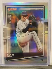 Blake Snell 2020 Donruss Baseball Career Stat Line (321/324) Tampa Bay Rays