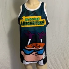 Headgear Classics Basketball Jersey Cartoon Network Dexter's Laboratory Mens XL