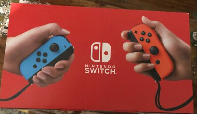 2020 Nintendo Switch with Neon Blue and Neon Red Joy‑Con 32GB