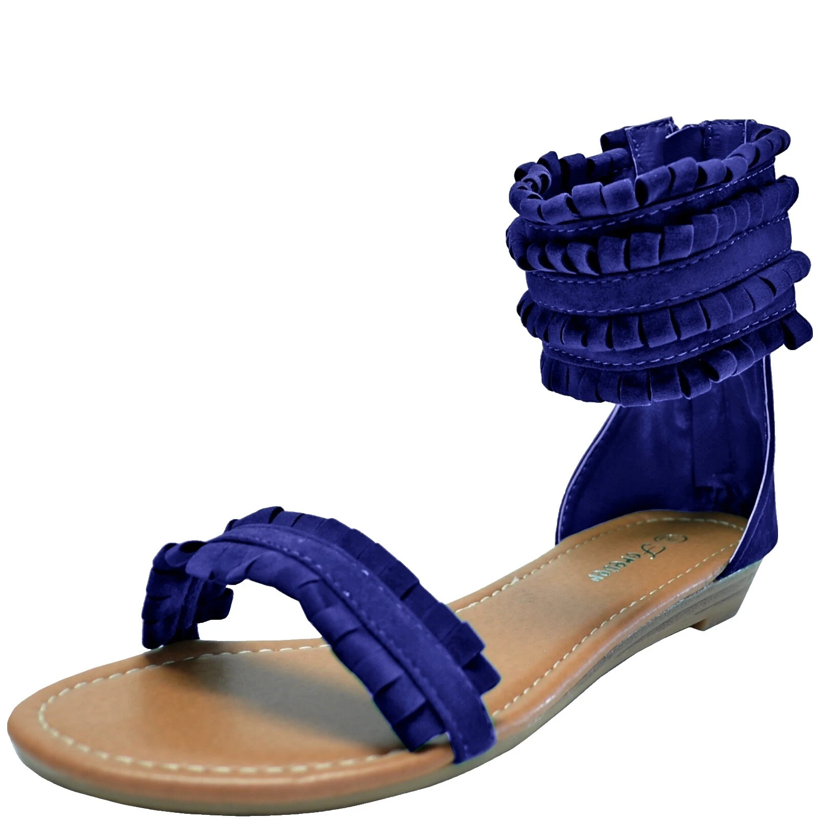 Sandalias para mujer Gladiator de gamuza lisa