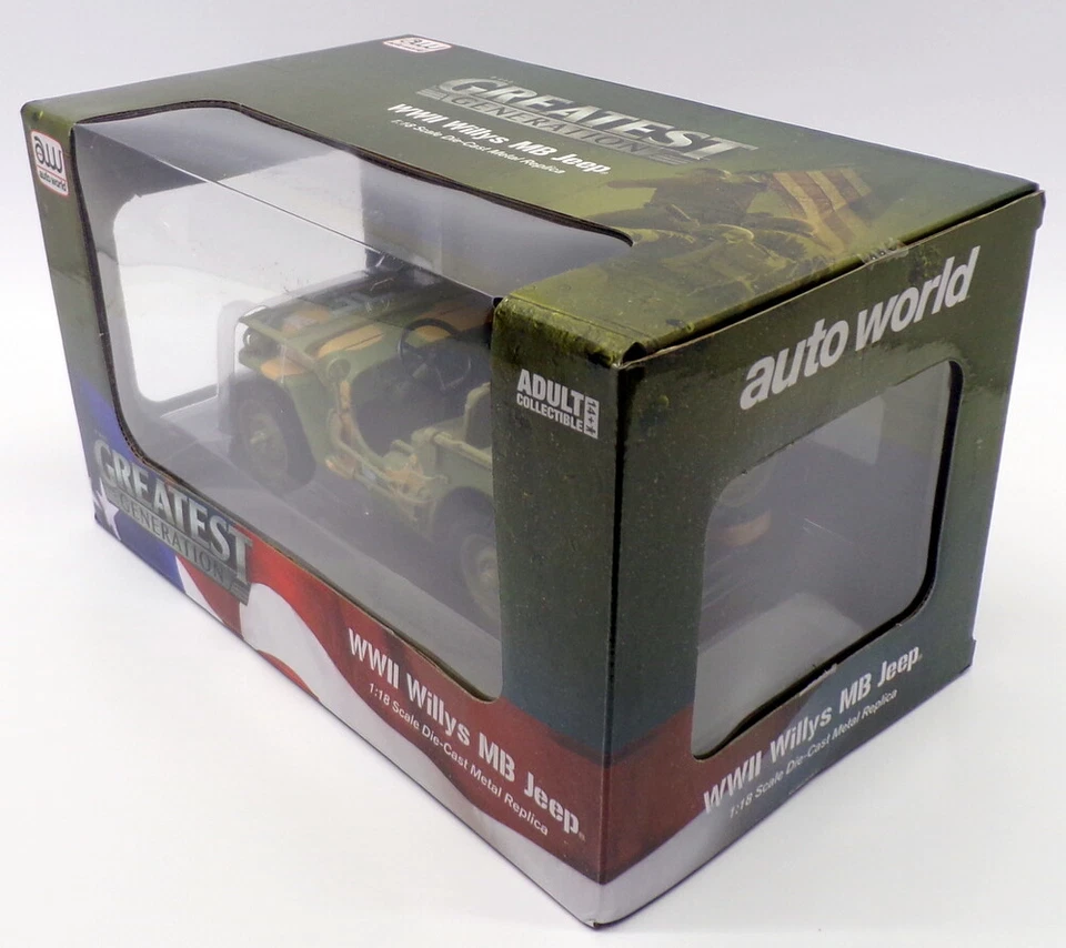 Auto World 1/18 Scale AWML005/12A - WWII Willys MB Jeep - US Army Medic - Image 4 of 4