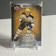 2023-24 UPPER DECK ENGRAINED ROOKIE JONATHAN GRUDEN /399 #143 PENGUINS