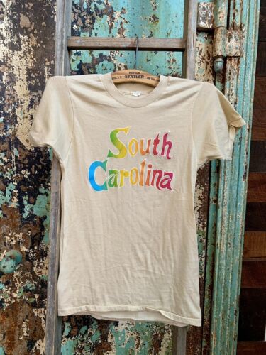 Vintage 1970s 1980s South Carolina Souvenir T Shir