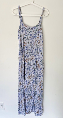 MAXI DRESS by Final Touch blue floral maxi dress women's sz S