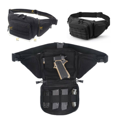 Tactical Pistol Holster Mag Pouch Case Concealed Women Fanny