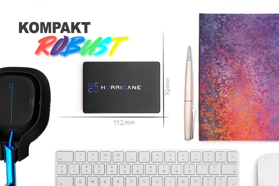 Hurricane Externe Festplatte 2,5" USB 3.0 USB C Mac PC Xbox PS5 1TB 500GB  HDD - Bild 3 von 4