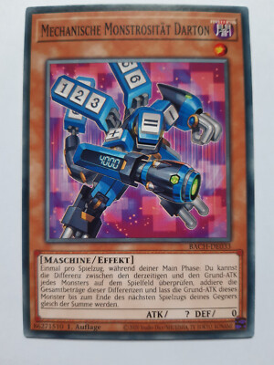 Yu-Gi-Oh! Mechanische Monstrosität Darton 1. Auflage Common BACH-DE033