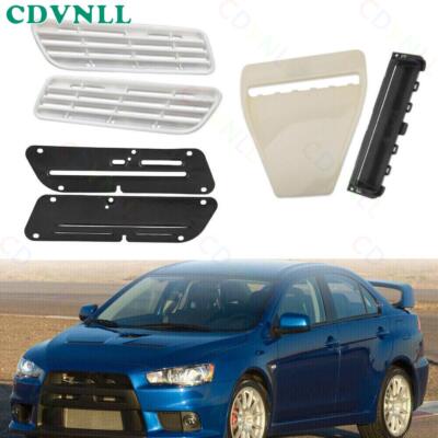 For Mitsubishi Lancer Evolution 10 EVO X 2008-2015 6x Bonnet Hood Air Scoop Vent