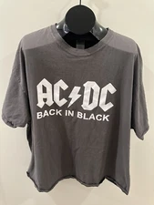 AC/DC Back In Black T Shirt Y2K Gildan Ultra Cotton XXXL 3XL
