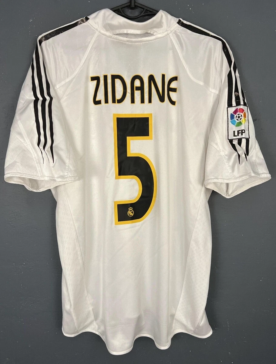 Maillot Real Madrid Domicile 2000-2001 XL - Zidane N°5 - Adidas Collector