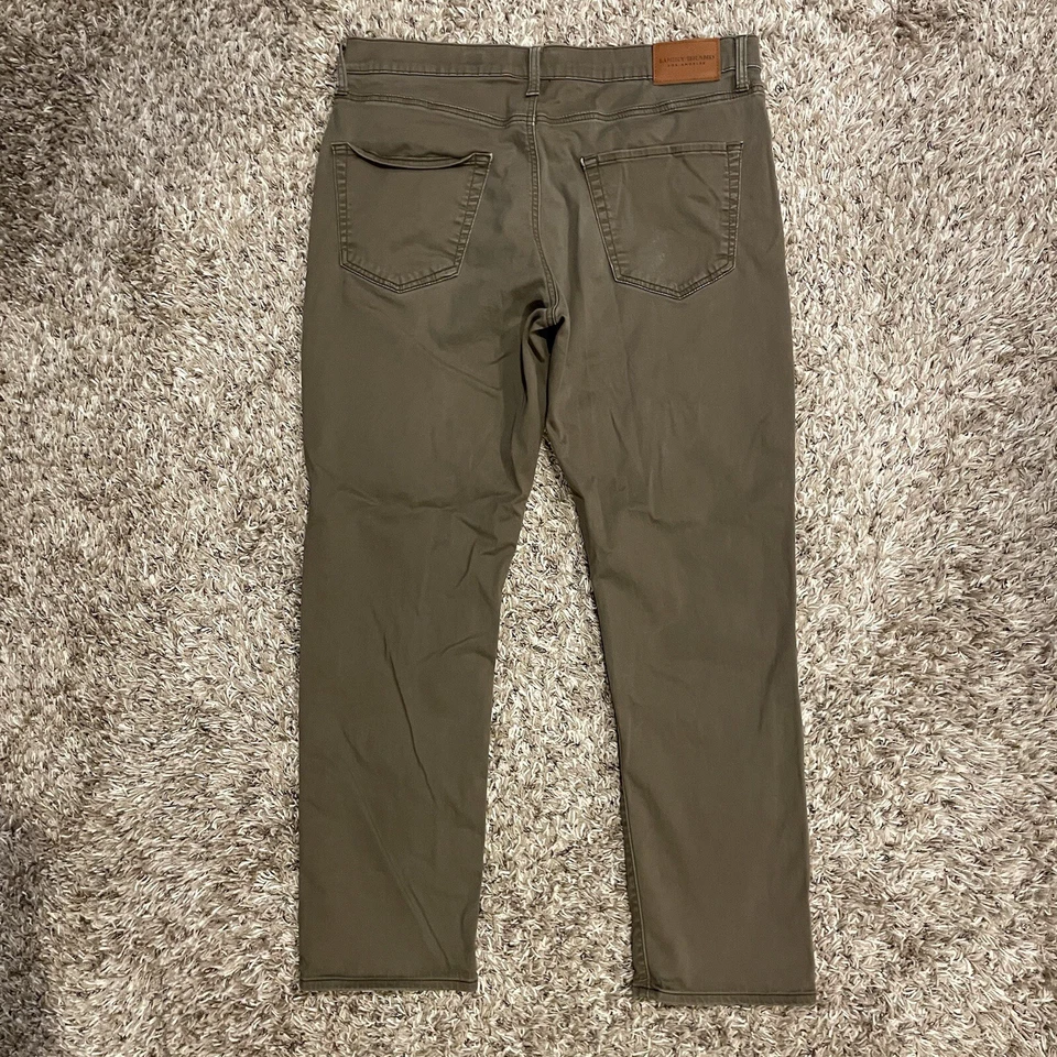 Pantalones deportivos rectos Lucky Brand 410 para hombre talla 36x32 marrón chino Foto 2 de 4