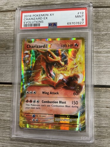 Graded PSA 9 2016 Pokemon XY - Charizard Ex - Evolutions