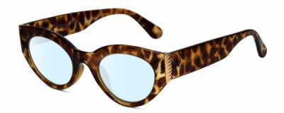 Kendall+Kylie KK5143CE ALEXANDRA Cat Eye Blue Light Glasses Amber Tortoise 49 mm