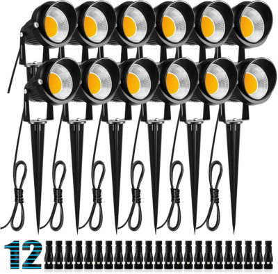 10W Landscape Lighting Low Voltage LED Landscape Lights, IP66 Waterproof Landsca
