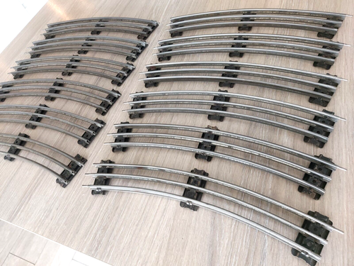 O Gauge HORNBY TRACK 12 x CURVED Rails / 3 Rail Electric Track (C) - Picture 3 of 8