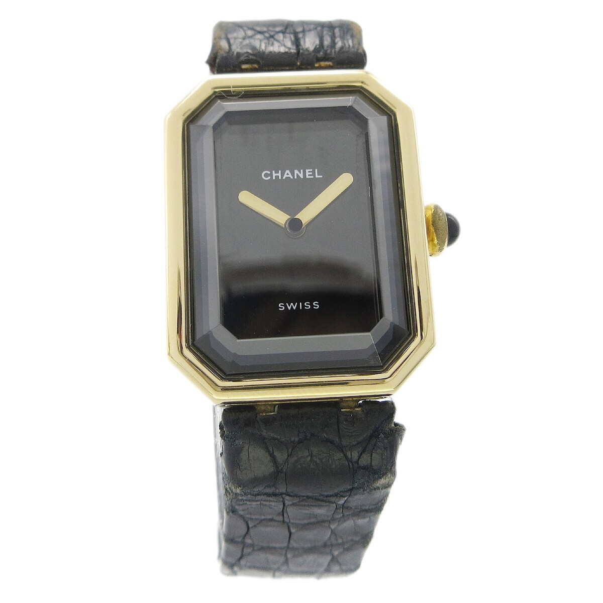 Chanel Premiere G.S.00646 Ladies Quartz Watch 18KYG Leather 67774 CHANEL Gold Plated Case Analog Wristwatches for sale | eBay main image 4