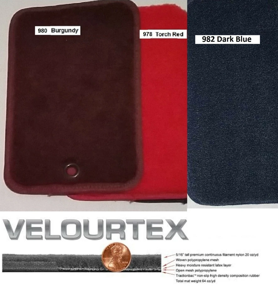 Lloyd Mats Velourtex Mustang II Plain Front Floor Mats (1974-1978) Foto 4 de 4