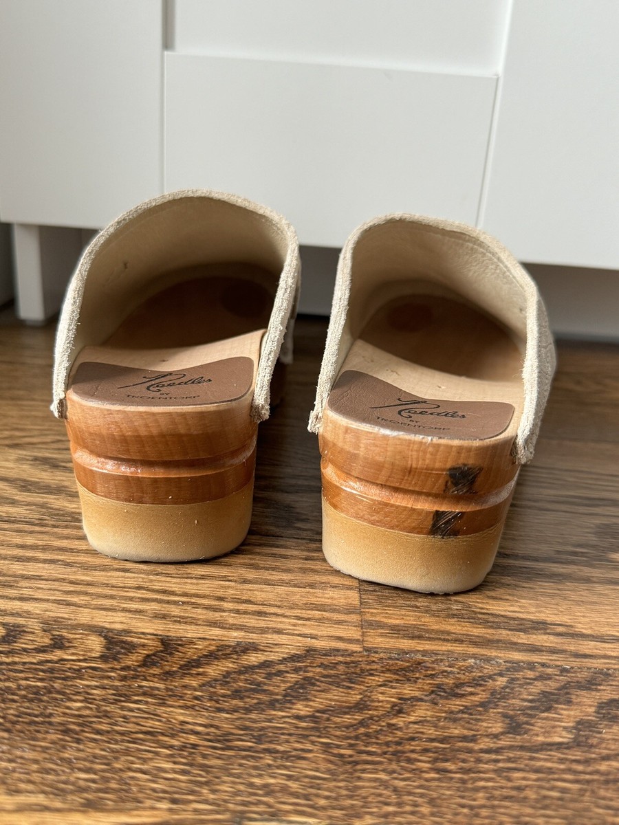 Needles X Troentorp Croc Embossed Suede Swedish Clog Monet Needles X Troentorp Croc Embossed Suede Swedish Clog Monet