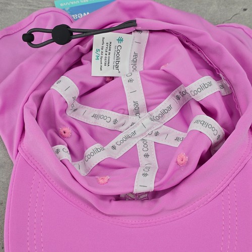 Coolibar Kids Surfs Up All Sports Pink Hat S / M Outdoor Wear Cap UPF 50+ - Picture 10 of 16