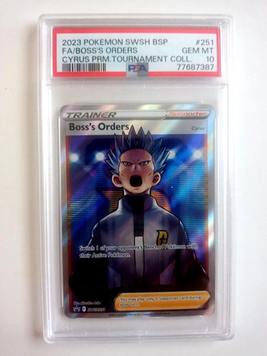 Boss's Orders graded PSA 10 for sale on eBay
